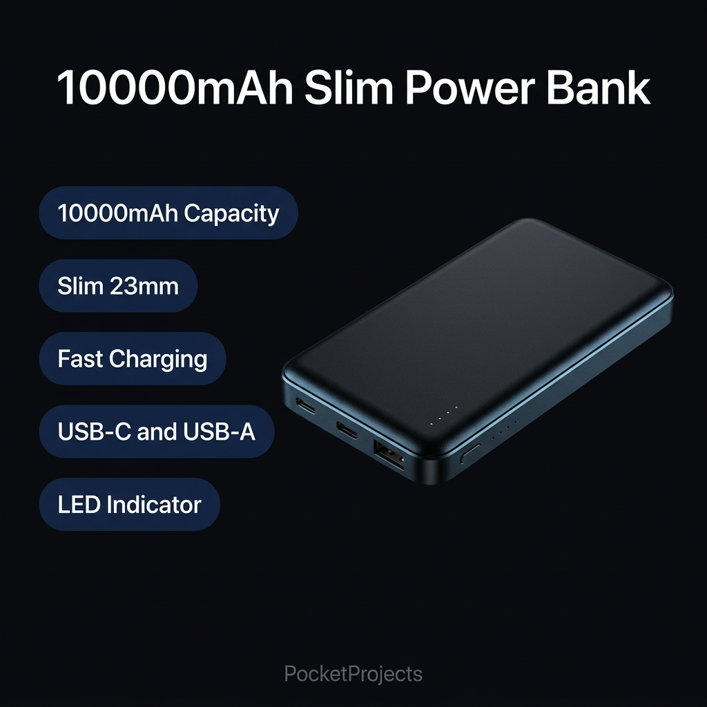 10000mAh Slim Power Bank