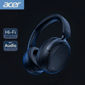 Acer ANC HIFI Headphone in dark charcoal with deep navy blue branding badges