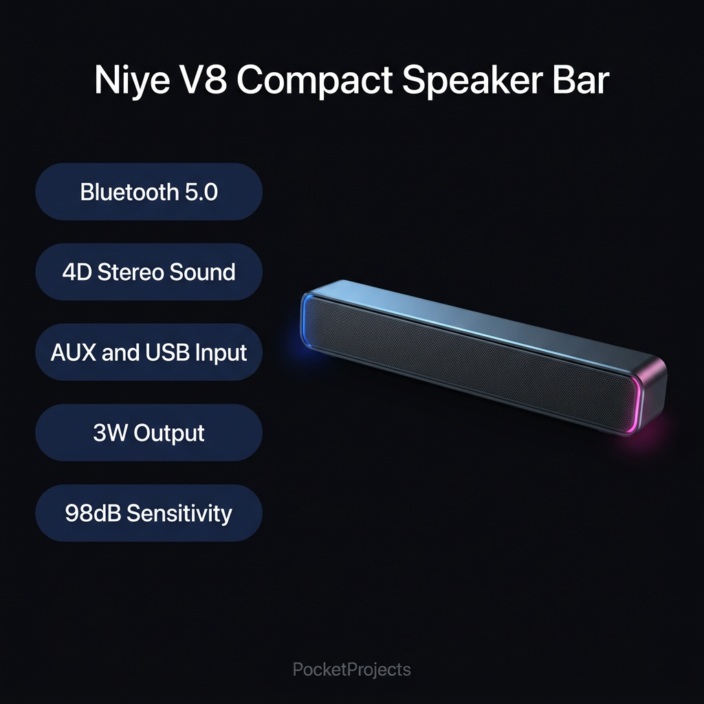 Niye V8 Compact Speaker Bar